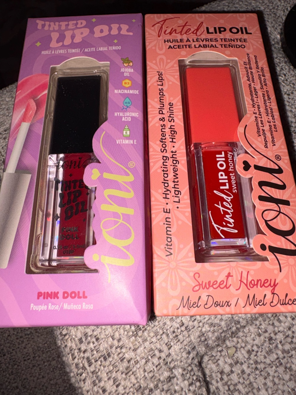 Tinted Lip Oil - Pink Doll / Sweet Honey and Pink Doll by Ioni cosmetics